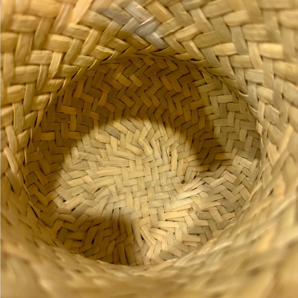 Handwoven Tarahumara Indian Natural Basket Vase 12” - Picture 5 of 8